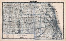 Kane County Map, Du Page County Map, Nearly All of Cook County Map, Illinois State Atlas 1876